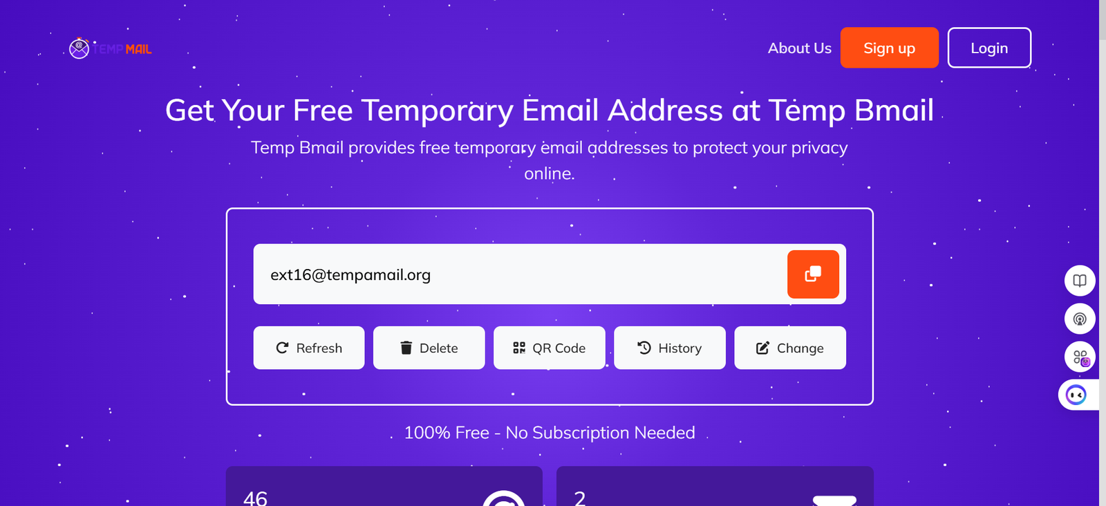 Open Temp Bmail.